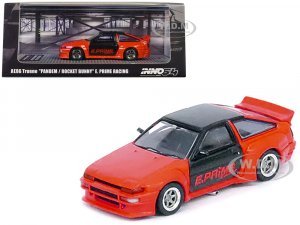 Toyota Corolla AE86 Trueno RHD (Right Hand Drive) Orange with Carbon Fibre Top and Doors E. Prime Racing - Pandem/Rocket Bunny