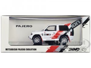 Mitsubishi Pajero Evolution RHD (Right Hand Drive) White with Graphics Ralliart