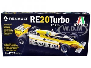 Skill 5 Model Kit Renault RE 20 Turbo F1 Formula One World Championship (1980)  Scale Model by Italeri