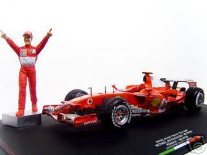 Ferrari #5 Michael Schumacher Winner F1 Formula One Monza Italian GP (2006) with Michael Schumacher Figurine