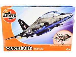 BAE Hawk Painted Plastic Model Airplane Kit by Airfix Quickbuild