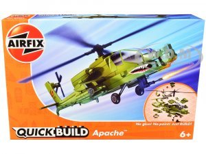 Apache Snap Together Painted Plastic Model Helicopter Kit by Airfix Quickbuild