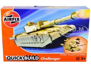 Challenger Tank Desert Snap Together Painted Plastic Model Tank Kit by Airfix Quickbuild