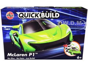 Mclaren P1 Green Snap Together Painted Plastic Model Car Kit by Airfix Quickbuild