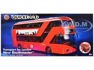 Routemaster Double-Decker Bus Transport for London Snap Together Plastic Model Kit by Airfix Quickbuild