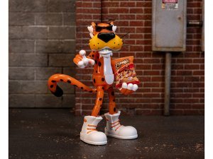 Chester Cheetah 5.5 Glow-in-the-Dark Figure with Accessories and Alternate Head and Hands Flamin Hot Cheetos Crunchy Model by Jada