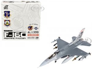 Lockheed F-16C Fighting Falcon Fighter Aircraft 100th Fighter Squadron 187th Fighter Wing Alabama Air National Guard (2002) United States Air Force 1/144