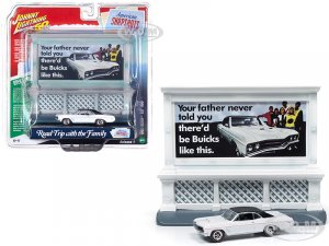 1967 Buick GS 400 White with Buick City Billboard Johnny Lightning 50th Anniversary