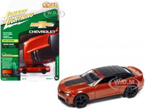 2013 Chevrolet Camaro ZL1 Convertible (Top Up) Inferno Orange Metallic with Black Top Classic Gold Collection Series