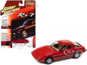 1982 Mazda RX-7 Sunrise Red with Black Stripes Classic Gold Collection Series