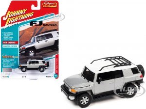 2007 Toyota FJ Cruiser Titanium Silver Metallic with White Top and Roofrack Classic Gold Collection Series