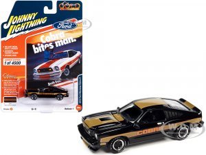 1978 Ford Mustang Cobra II Black with Gold Stripes Classic Gold Collection 2023 Release 1