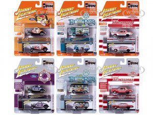 Johnny Lightning Street Freaks Release 3 2021 (Ver. B) Set of 6 1/64 Scale  Die-Cast Cars
