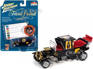 Barris Koach (George Barris) Black with Red Interior with Poker Chip (Collector Token) and Game Card Trivial Pursuit Pop Culture Series