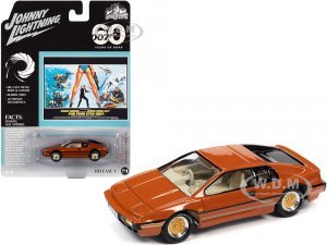 1980 Lotus Turbo Esprit S3 Orange Metallic with Stripes James Bond 007 For Your Eyes Only (1981) Movie Pop Culture 2022 Release 1