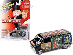 1976 Dodge Van Black Pennybags Casino - Monopoly with Dodge Van Monopoly Game Token Pop Culture 2022 Release 3