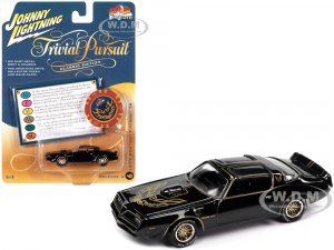1977 Pontiac Trans Am Black with Gold Eagle Graphic with Poker Chip Collectors Token and Game Card Trivial Pursuit Pop Culture 2022 Release 4