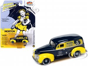 1940 Ford Sedan Delivery Dark Blue and Yellow Morton Salt Pop Culture 2023 Release 3