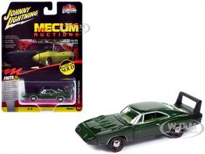 1969 Dodge Charger Daytona Dark Green Metallic with Green Interior Mecum Auctions Pop Culture 2024 Release 1