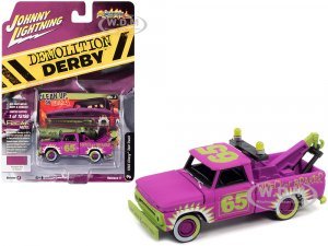 1965 Chevrolet Tow Truck #65 Random Acts of Violets Purple with Graphics Demolition Derby Street Freaks Series