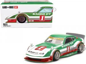 Datsun Fairlady Z Kaido GT V2 RHD (Right Hand Drive) #1 Green with Stripes (Designed by Jun Imai) Kaido House Special