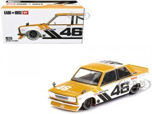Datsun 510 Street BRE510 V3 RHD (Right Hand Drive) #46 Gold and White (Designed by Jun Imai) Kaido House Special