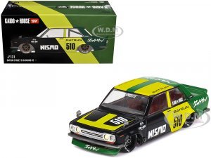 Datsun Street 510 Racing V2 Black and Green with Yellow Accents (Designed by Jun Imai) Kaido House Special