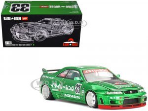Nissan Skyline GT-R (R33) RHD (Right Hand Drive) #33 Imai Racing V1 Green Metallic (Designed by Jun Imai) Kaido House Special
