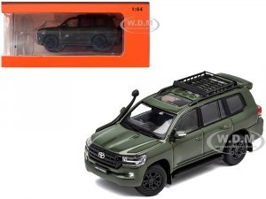 2015 Toyota Land Cruiser (200) Green with Roof Rack