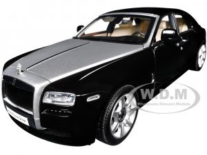 Rolls-Royce Ghost Black with Silver Metallic Hood