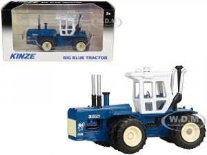 Kinze 640 Big Blue Tractor with Dual Wheels Blue and White