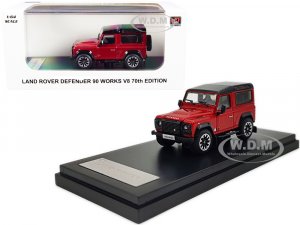 Land Rover Defender 90 Works V8 Red Metallic with Black Top 70th Edition