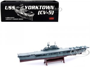 USS Yorktown (CV-5) Aircraft Carrier US Navy World War II 1/1000