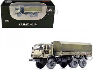 Kamaz 4310 Transport Truck Beige (Weathered) United Nations 1 72
