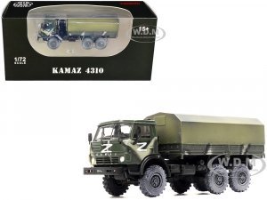 Kamaz 4310 Transport Truck Green Camouflage (Weathered) Z- Russian Separatist Militia 1/72
