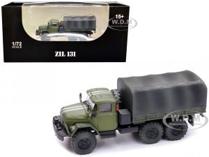 ZIL 131 Cargo Truck Green with White Stripes Ukrainian Ground Forces 1 72