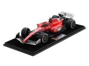 Ferrari SF-23 #16 Charles Leclerc 2nd Place Formula One F1 Las Vegas GP (2023) with Acrylic Display Case