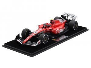 Ferrari SF-23 #55 Carlos Sainz Formula One F1 Las Vegas GP (2023) with Acrylic Display Case