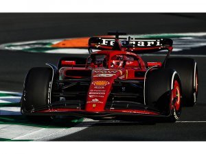 Ferrari SF-24 #16 Charles Leclerc 3rd Place Formula One F1 Saudi Arabia GP (2024) with Acrylic Display Case