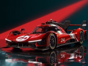 Ferrari 499P Modificata #24 Red Launch Version with Acrylic Display Case