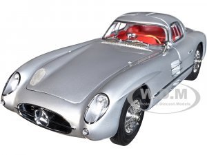 1955 Mercedes-Benz 300 SLR Uhlenhaut Coupe Silver with Red Interior