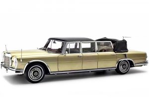 1965-1981 Mercedes Benz 600 Pullman (W100) Landaulet Limousine Convertible with Functional Softtop Gold