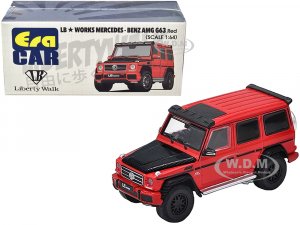 Mercedes-Benz AMG G63 LB Works Wagon Red with Carbon Hood