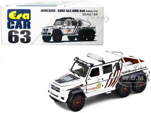 Mercedes Benz G63 AMG 6x6 Pickup Truck Safety Car White with Graphics