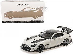 2021 Mercedes-Benz AMG GT Black Series White Metallic with Black Top and Hood Stripes