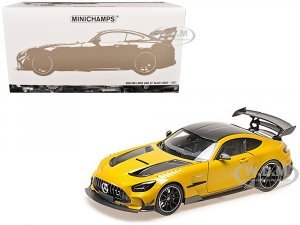 2021 Mercedes-Benz AMG GT Black Series Solarbeam Yellow Metallic with Black Top and Hood Stripes