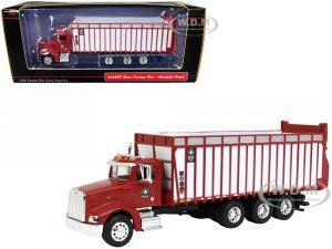 Peterbilt Truck Red with Meyer Manufacturing 8126RT Boss Forage Box