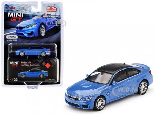 BMW M4 (F82) Yas Marina Blue Metallic with Carbon Top