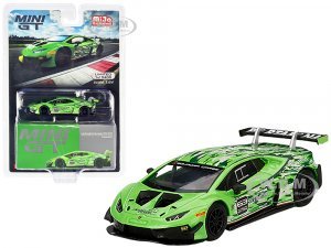 Lamborghini Huracan GT3 EVO #63 Green with Graphics Presentation Version