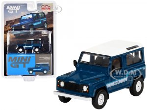 Land Rover Defender 90 County Wagon Stratos Blue with Stripes